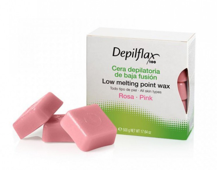 Depilflax Воск Розовый EXTRA для чувствительной кожи, 500 г.