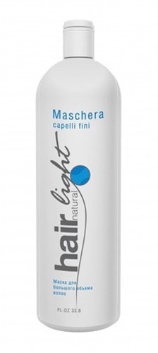 HC HL Маска для большего объема волос Hair Natural Light Maschera Capelli Fini, 1000 мл