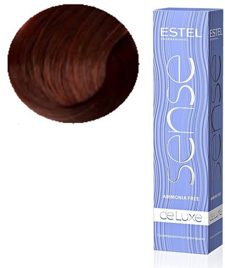 Sense De Luxe Крем-краска для волос, 6/43 Темно-русый медно-золотистый, 60 мл, SE6/43