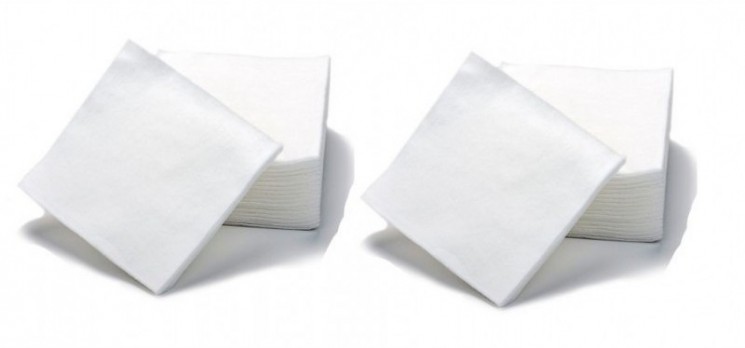 Одноразовая салфетка спанлейс (5х5) пл.40 белая (упаковка 100 шт)