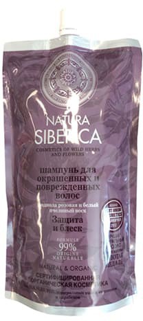 Шампунь для окрашенных волос "Защита и блеск" Doypack Natura Siberica