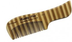 Olivia Garden Гребень для волос бамбуковый с ручкой