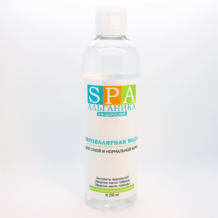 Мицеллярная вода для сухой и нормальной кожи SPA Альганика (250 мл)