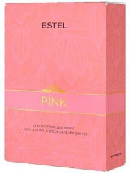 Estel Chocolatier Pink Chocolate Bar Набор: (спрей-блеск+бальзам для губ клубничный+крем для рук клуб.) CH/PCB